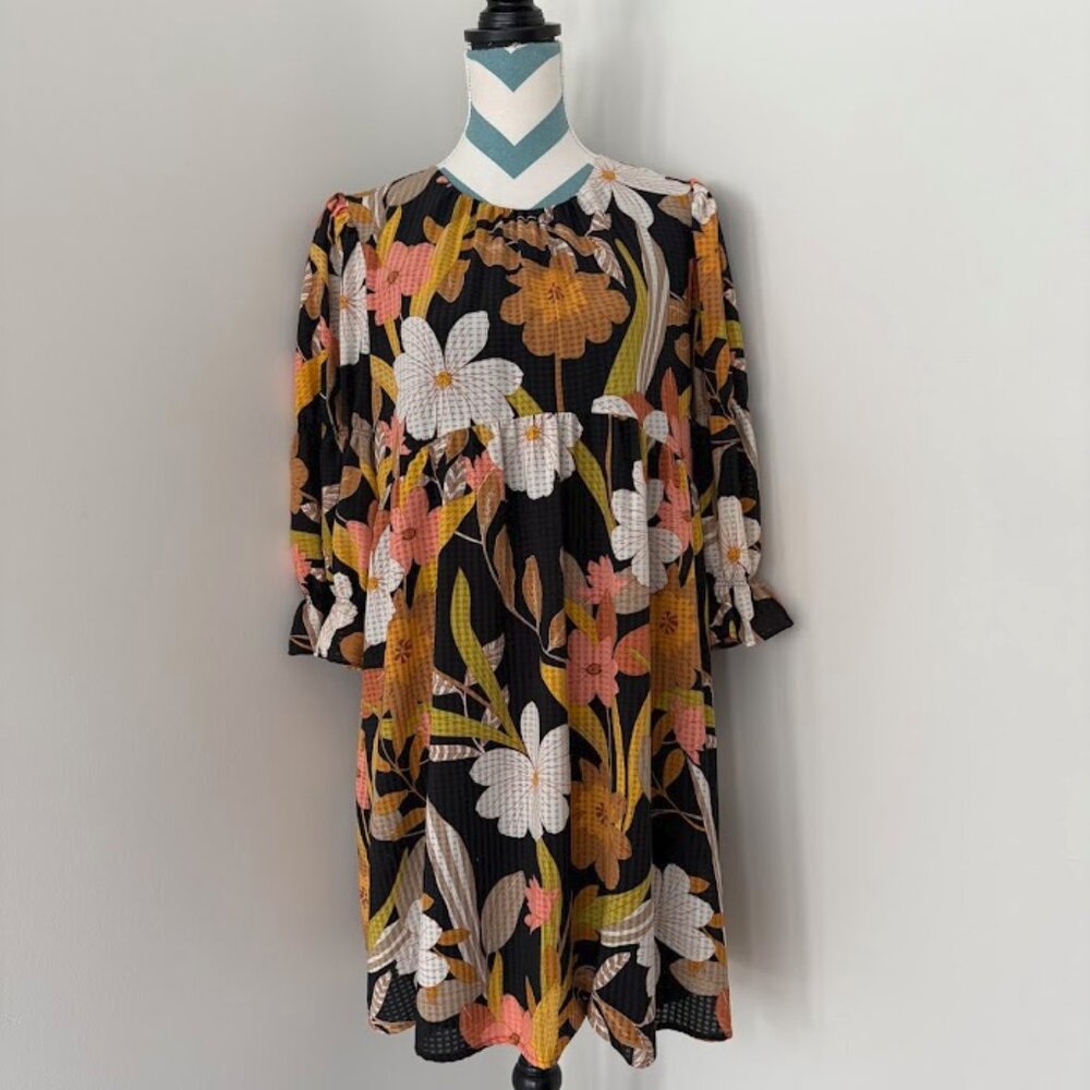 Who What Wear Floral Baby Doll Dress